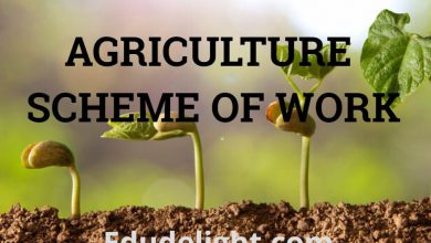 AGRICULTURAL SCIENCE SCHEME OF WORK
