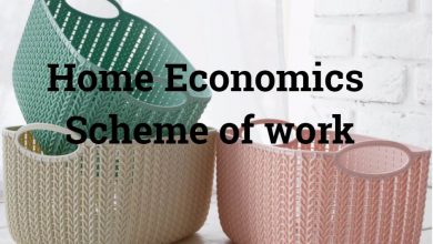 Home Economics Scheme of work